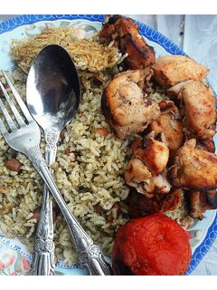 عکسی از دستور مرغ کبابی با طعم ماست و موسیر