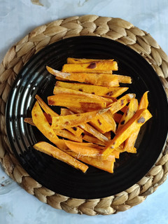 Foto resep Baked sweet potato fries