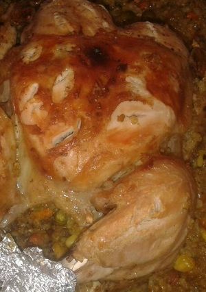 صورة لوصفة دجاج بالفريكه