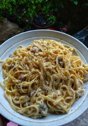 Foto resep Fettuccine Carbonara 🍝