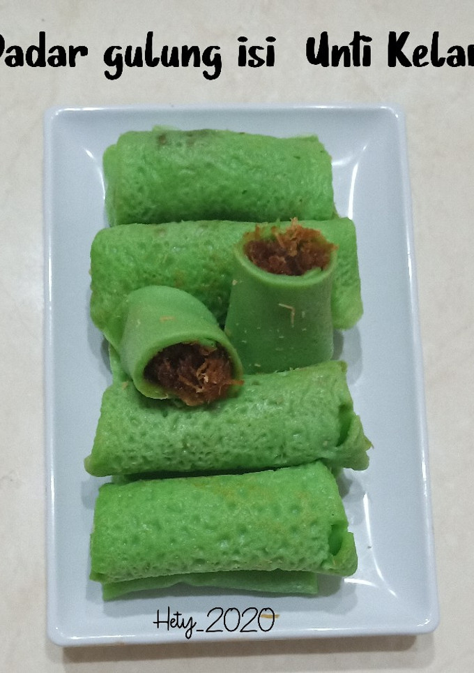 Foto resep Dadar gulung isi Unti kelapa
