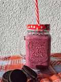 Licuado de yogurt y moras
