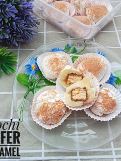 Foto resep Mochi Wafer Caramel (tanpa tepung ketan)