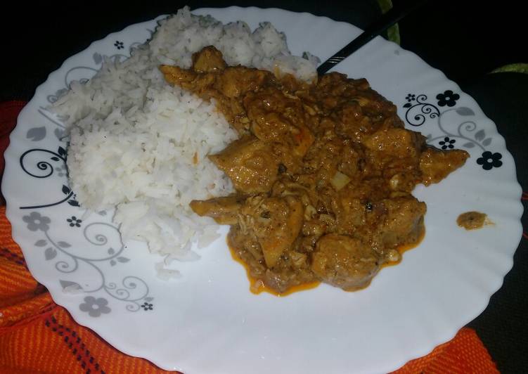 Recipe of Quick Chicken tikka masala with rice