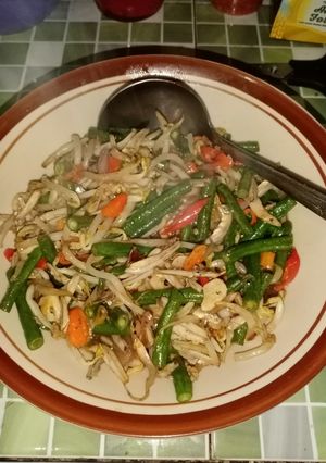 Foto resep Tumis teri kacang panjang