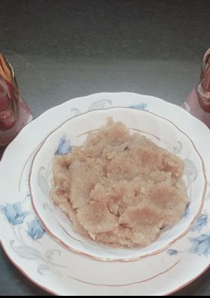 A picture of Suji ka halwa.