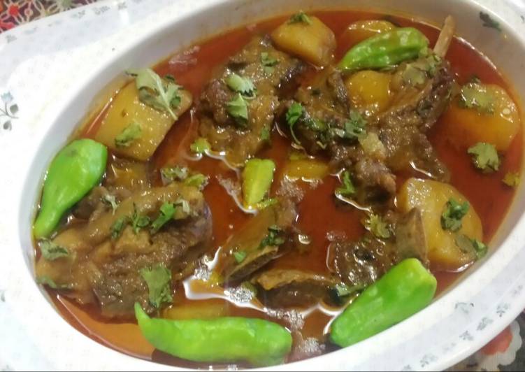 Recipe of Speedy Mutton Aaluu ghosht