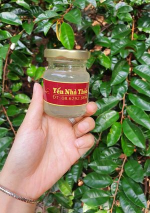 Hình của món Yến chưng lá dứa đường phèn.