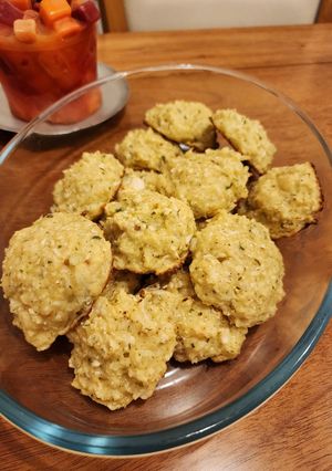 Una foto de Buñuelos de coliflor al horno
