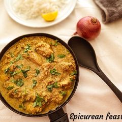 Chicken korma A picture of Chicken korma.