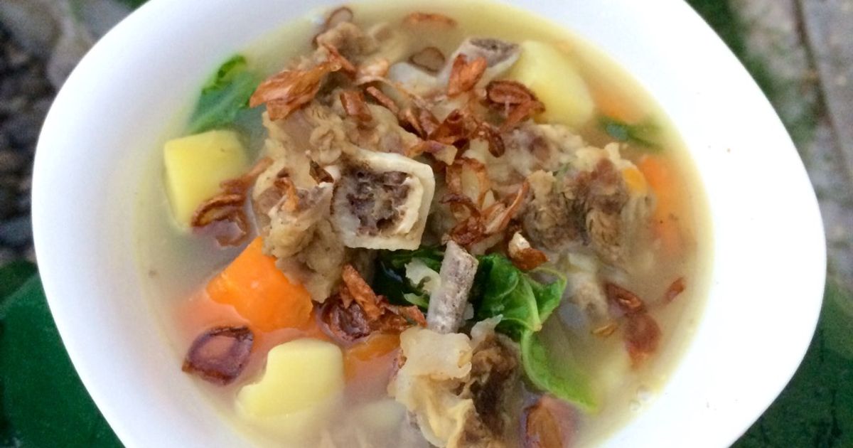 Resep sup sawi putih ala resto rumahan enak dan mudah - Cookpad