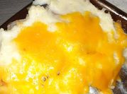 A picture of cheese meat pie