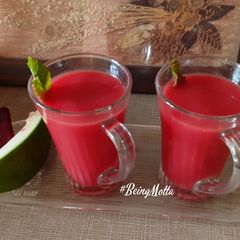 A picture of Raw Mango & Beetroot Soup.