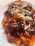 Roasted beetroot, parsnip and winter veg quinoa salad