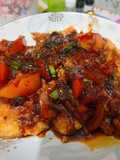 Dadar Telur wortel siram saus kecap