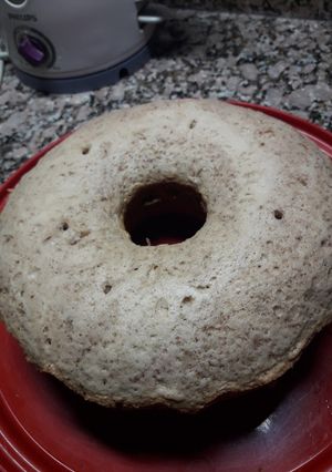Una foto de Bizcochuelo de vainilla y cacao a la olla 🖤 súper fácil
