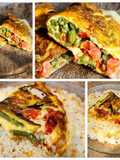 🍳 Omelette de chauchas, tomate y muzzarella - mismos ingredientes, dos versiones 🍳