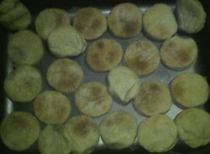 Una foto de Galletas saladas, con masa de aceite