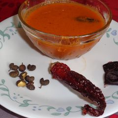 A picture of Teppal Amat (Szechuan Pepper curry).
