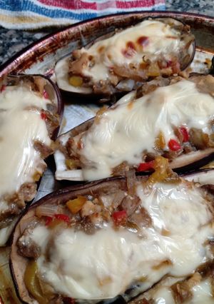 Una foto de Berenjenas rellenas