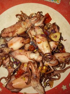 Foto resep Oseng asin cumi sederhana
