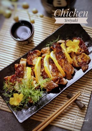 Foto resep CHICKEN TERIYAKI WITH HONEY LEMON SAUCE🍯🍋