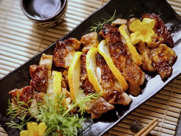 Cara Mudah Membikin Resep CHICKEN TERIYAKI WITH HONEY LEMON SAUCE🍯🍋 yang Bisa Manjain Lidah Anti Ribet, Lezat Sekali