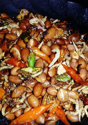 Foto resep Orek teri kacang