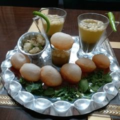 A picture of Spicy Golgappe Shots.