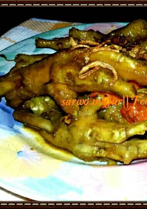 Foto resep ceker asatan bumbu pawon😁😁😗🍗
