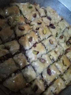 صورة لوصفة بقلاوة سورية بالفستق ❤️❤️