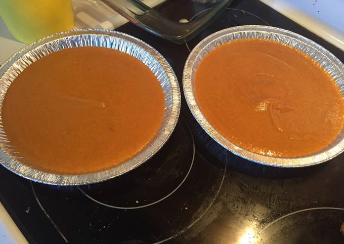 Steps to Make Favorite Crustless pumpkin pie