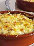 Alcachofas en salsa bechamel de jamón sin gluten