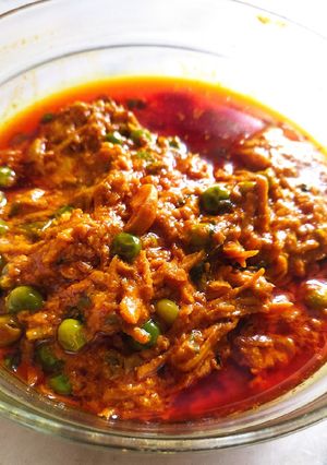 A picture of Raw turmeric sabzi.