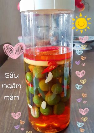 Hình của món Sấu ngâm mắm ớt.