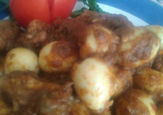 #20#Rendang Telor Puyuh plus Ayam #Cookpad_KetopadTelorRebus