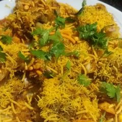 Sev puri A picture of Sev puri.