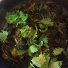 A picture of Palak ki bhaji.