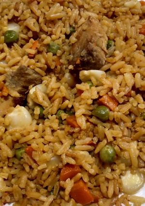 Una foto de Arroz con chancho
