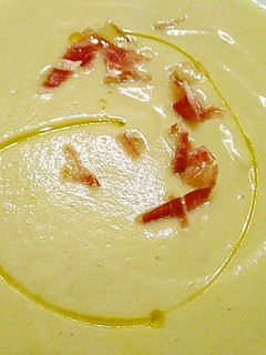 Una foto de Crema de coliflor