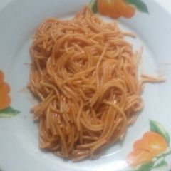 A picture of Simple jollof spaghatti.