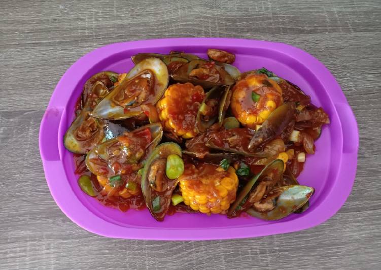 Kerang ijo saus asam manis