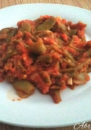 Una foto de Judías verdes con tomate