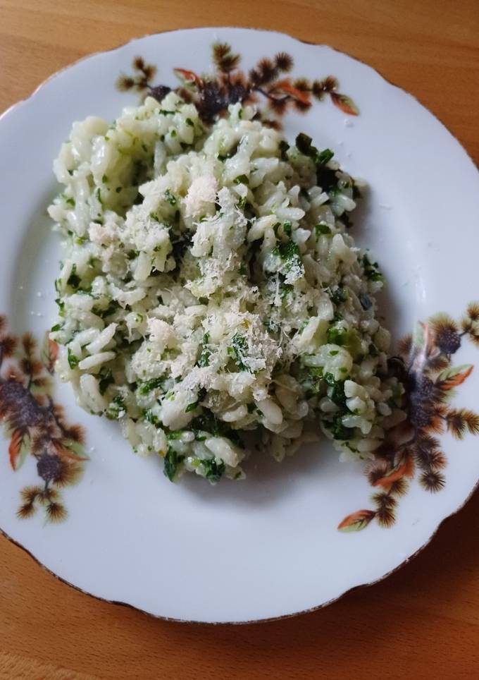 Risotto con spinaci / Різотто зі шпинатом