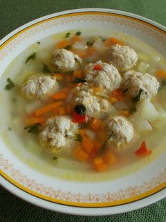Csorba húsgombóccal recept fotója