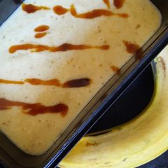 A picture of Frozen Banana and caramel icecream.