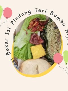 Foto resep Nasi Bakar Isi Pindang Teri Bumbu Hijau