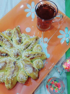عکسی از دستور نان سیب (خبز محشی بالتفاح)