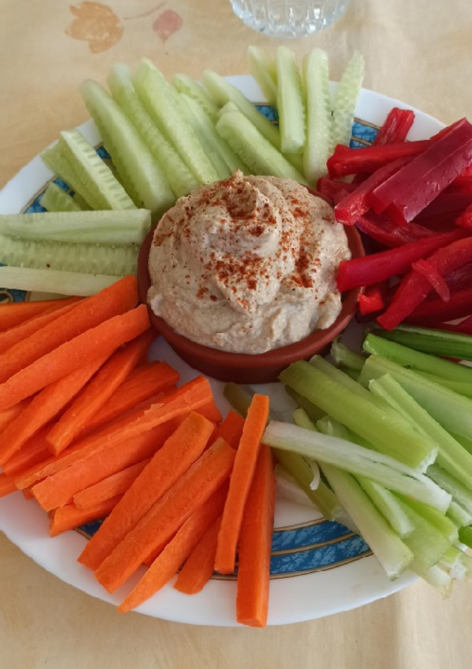 Una foto de Hummus de lentejas