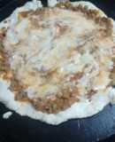 Pizza casera a "lo que tenía en casa"
